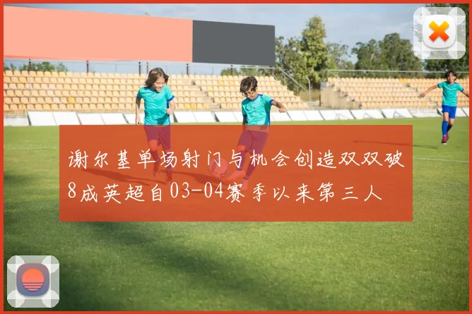 谢尔基单场射门与机会创造双双破8成英超自03-04赛季以来第三人
